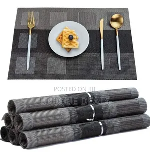 6pcs Woven PVC Placemats
