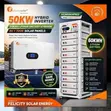 50KW Hybrid Solar System with 60kWh LiFePO4 Battery Backup - 1