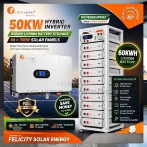 Brand New 50KW Hybrid Solar System for Commercial Use