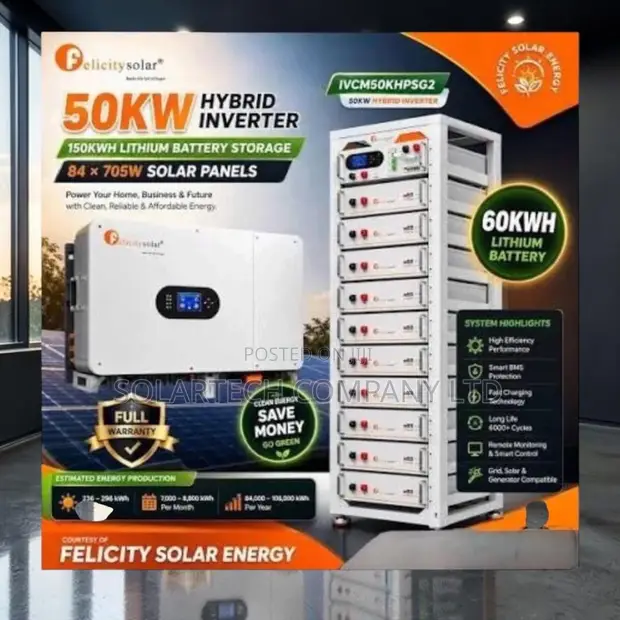 Wholesale Premium 50KW Hybrid Solar System with Accessories - 1
