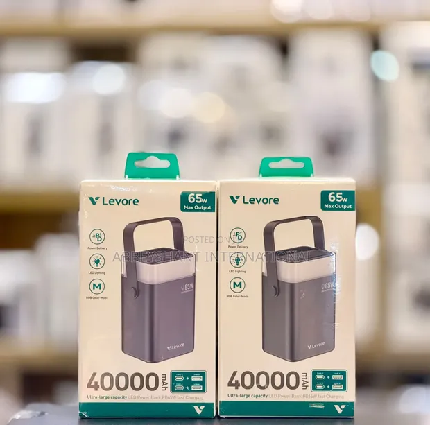 Levore 40000mAh 65W Power Bank with Handle - 1