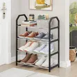 4 Layers Metallic Shoe Rack - 1