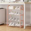4 Layers Metallic Shoe Rack - 2
