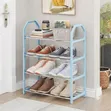 4-Tier Metallic Shoe Rack - 1