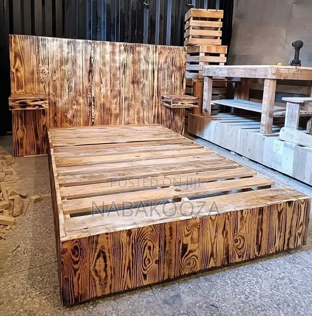 Pallet Bed with Drawers - 1