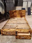 Pallet Bed with Drawers - 2