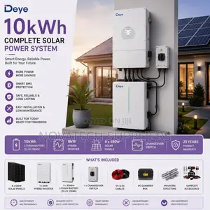 Deye 10kWh Lithium Solar System | 8kW Hybrid Inverter