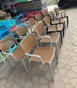 Royal Mesh Back Plastic Chairs (Set of 1) - 1