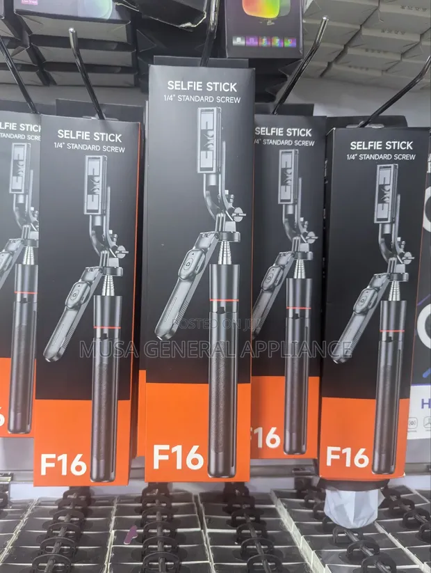 F16 Selfie Stick Tripod with Bluetooth Remote - 1