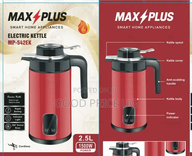 Max Plus 2.5L Electric Kettle (Model MP-542EK) - 1
