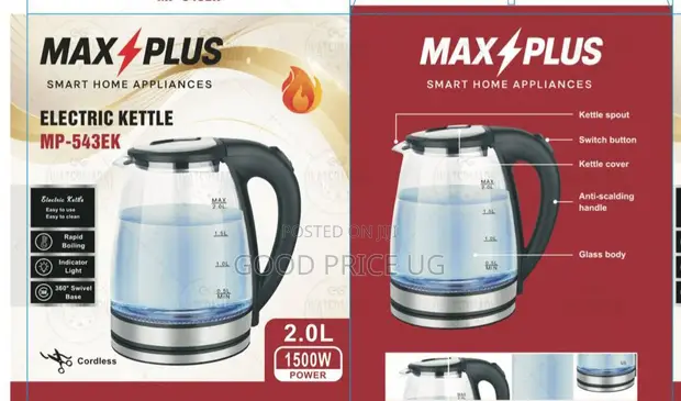 2L Maxplus Boiling Glass Kettle - 1