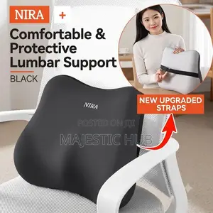 Ergonomic Lumbar Support Pillow - Memory Foam Back Cushion