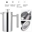 1000ml Stainless Steel French Press Coffee Maker - 2