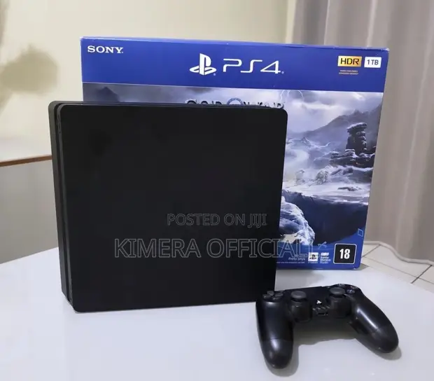 PS4 Slim with 12 Games, 2 Controllers - 1