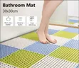 4 PCS Interlocking Non-Slip Shower Mats - 1