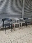 Executive Wavey Plastic Chairs - Brand New - 1