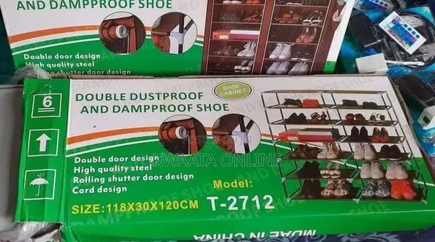 Folding Shoe Rack - Double 6 Layer Shoe Organizer - 1