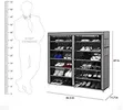 Folding Shoe Rack - Double 6 Layer Shoe Organizer - 3