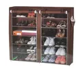 Folding Shoe Rack - Double 6 Layer Shoe Organizer - 4