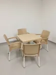 Brand New Plastic Outdoor Table and 4 Chairs - 3