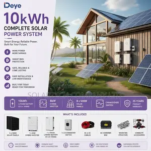 Deye 10kWh Complete Solar Kit | 8kW Hybrid Inverter