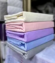 5x6 Striped Cotton Bedsheets 4pcs Set (2 Flat, 2 Pillowcases) - 1