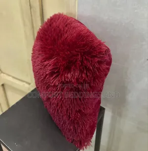 Fluffy Cushions - Maroon