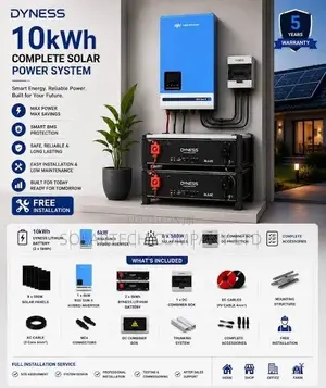 Dependable 10kWh Lithium Battery Solar Backup System - Full Package