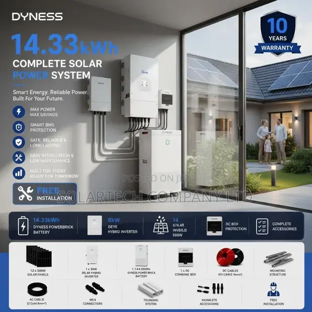 Dyness 14.33kWh Renewable Energy System with Accessories - 1