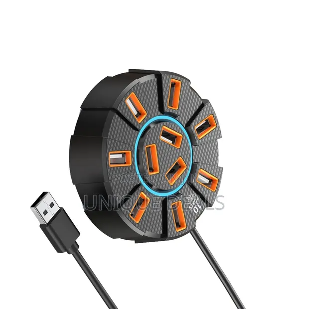 10 Port USB 2.0 Expansion Dock Hub - 1
