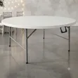 Round Plastic Folding Table (60") - Brand New - 2