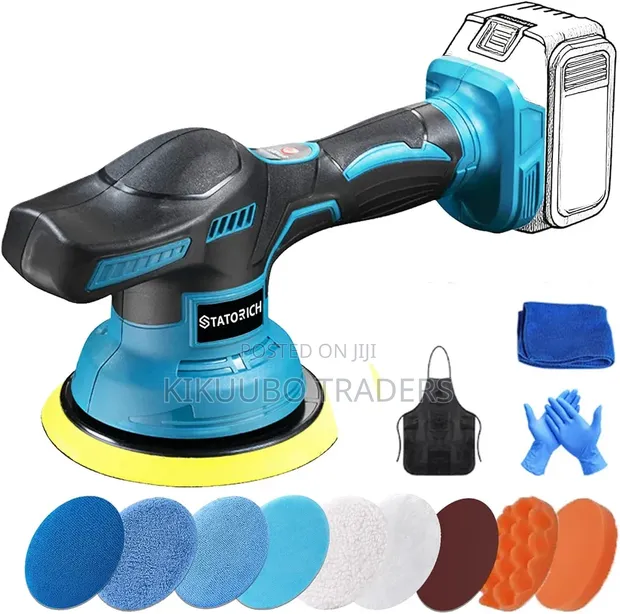 Cordless Car Buffer Polisher Kit, 6 Inch Mini - 1