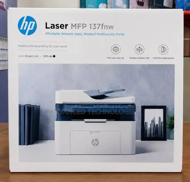 HP LaserJet MFP137nw Printer - 1