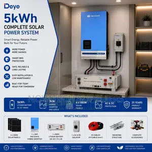 Deye 5kWh Solar System with 3kW Hybrid Inverter