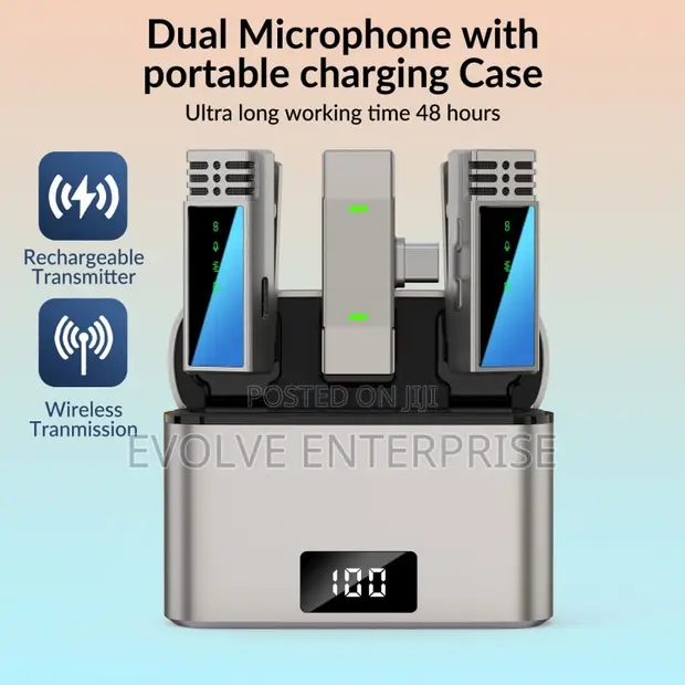 Jmary MW-15 Dual Lavalier Microphone for Type-C - 1