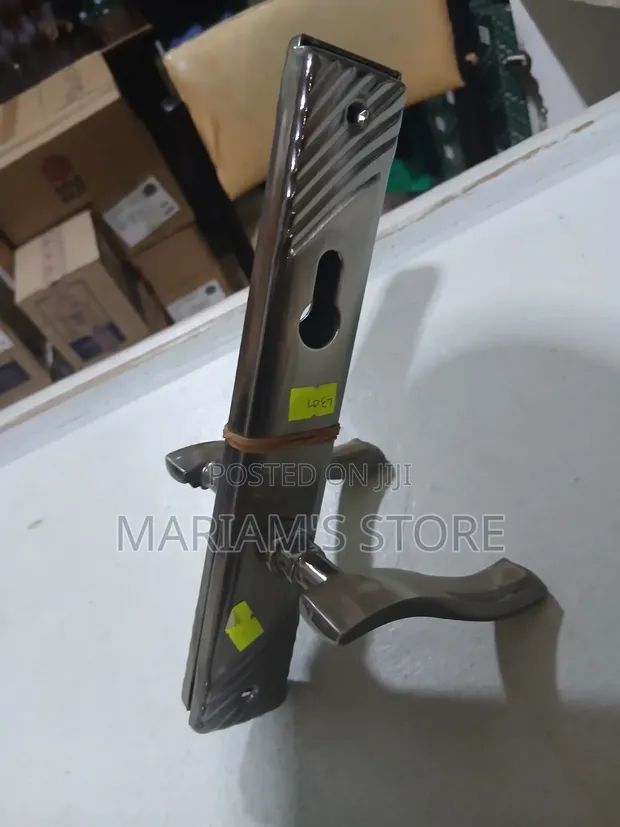 Stainless Steel Mortise Door Lock Set - Polished Silver - 1