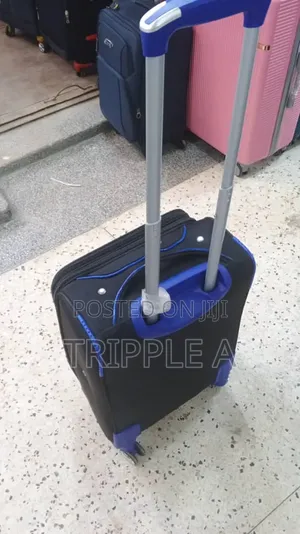 Small Black Blue Travel Suitcase