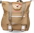 Beige Tote Bag with Detachable Teddy Bear Pouch - 2
