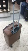 Small Brown Leather Suitcase - 1