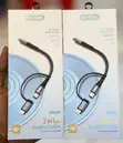 Go Des 2-in-1 OTG Audio Cable: 3.5mm to Lightning + Type-C - 2