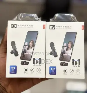 K9 Dual Wireless Lavalier Microphone - Plug and Play