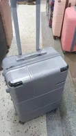 Medium Gray Plastic Suitcase - 2