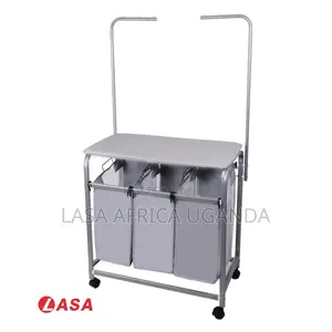 LASA 3-Bag Laundry Sorter with Ironing Board