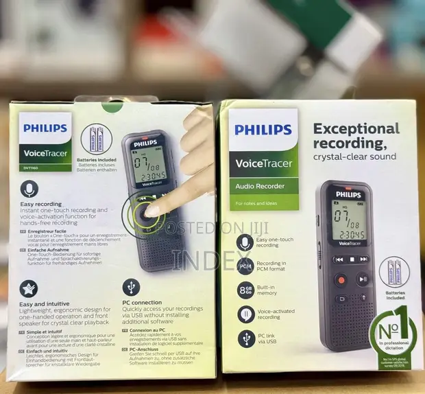 Philips Voice Tracer Digital Voice Recorder 8GB - 1