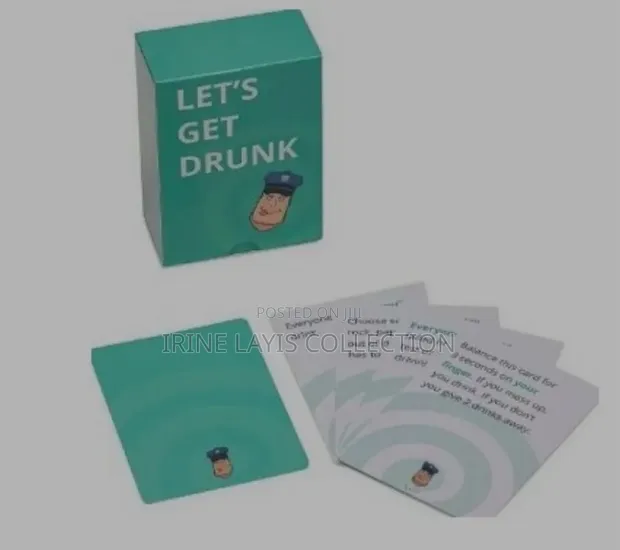 "Let's Get Drunk" Adult Drinking Card Game - 1