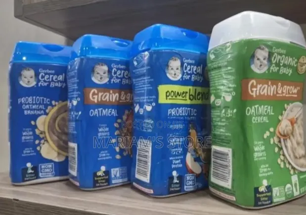 Gerber Baby Cereals - Probiotic Oatmeal Banana & Grain Grow - 1