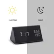 Triangular Wooden Digital Alarm Clock - 4
