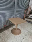 Lumina Plastic Dining Table - Square, Brown - 1