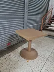 Lumina Plastic Dining Table - Square, Brown - 2