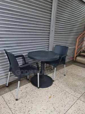 Lumina Plastic Dining Table and Chairs Set